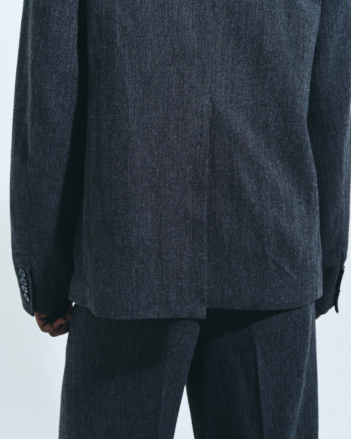 SINGLE BREASTED TWEED TAILORED JACKET