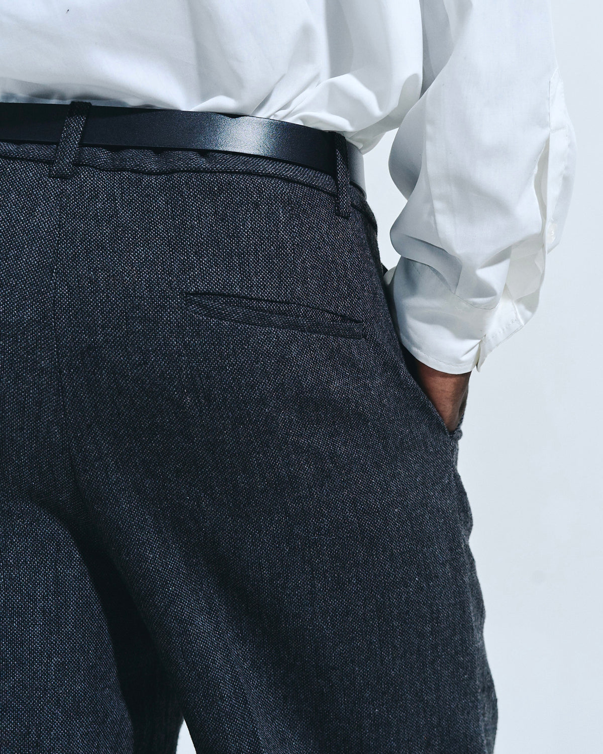 SEMI WIDE TWEED SLACKS