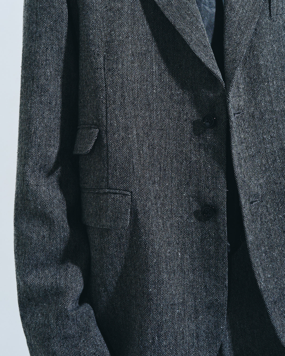 SINGLE BREASTED TWEED TAILORED JACKET