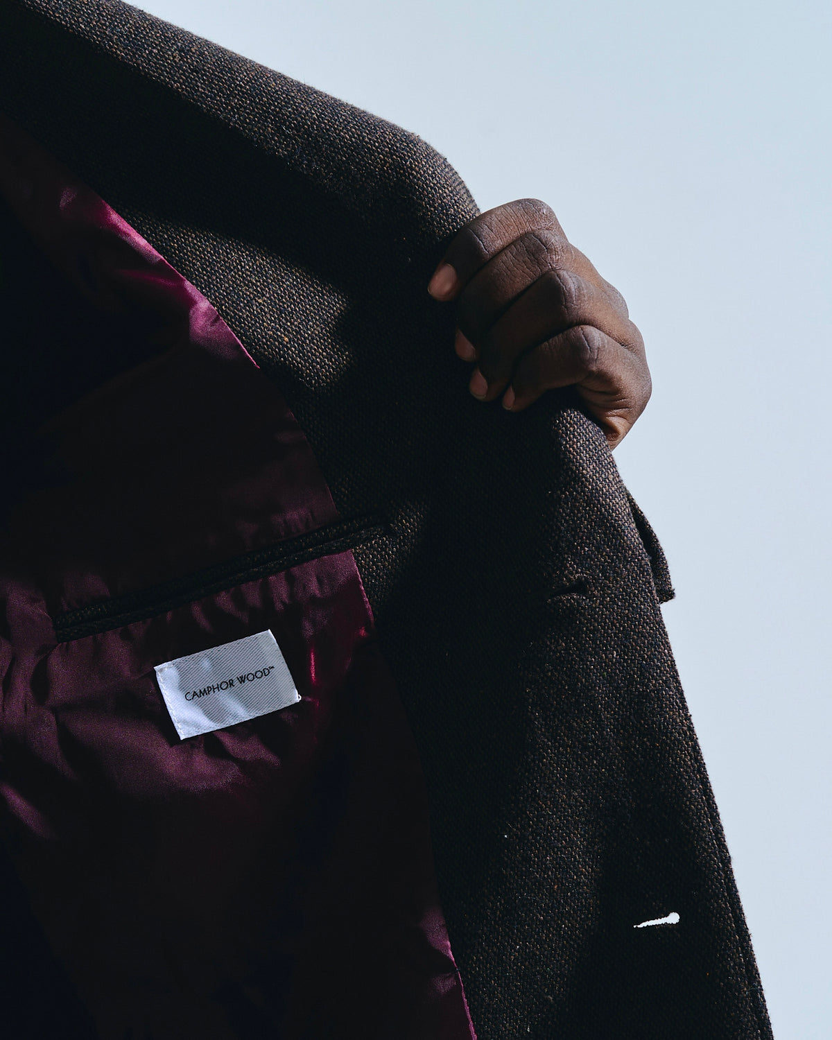 SINGLE BREASTED TWEED TAILORED JACKET