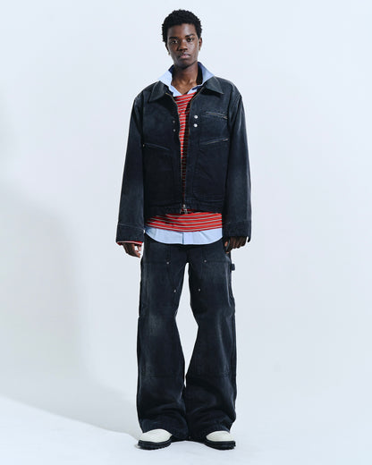 FADED DOUBLE KNEE PAINTER PANTS