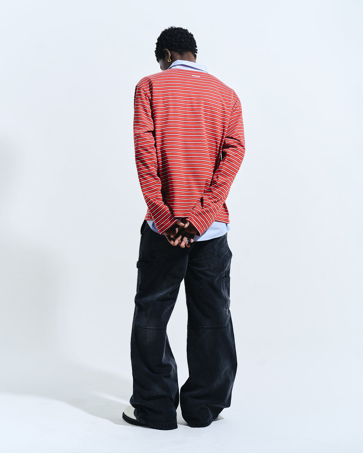 FADED DOUBLE KNEE PAINTER PANTS