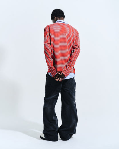 FADED DOUBLE KNEE PAINTER PANTS