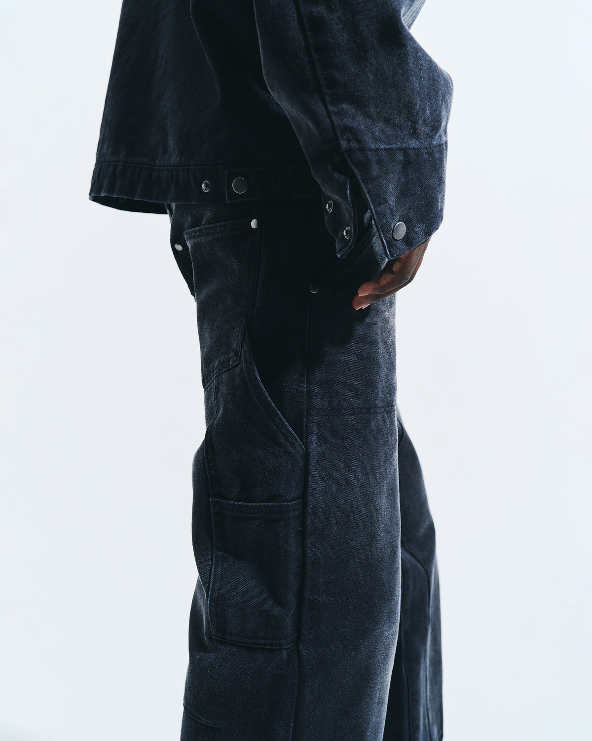 FADED DOUBLE KNEE PAINTER PANTS
