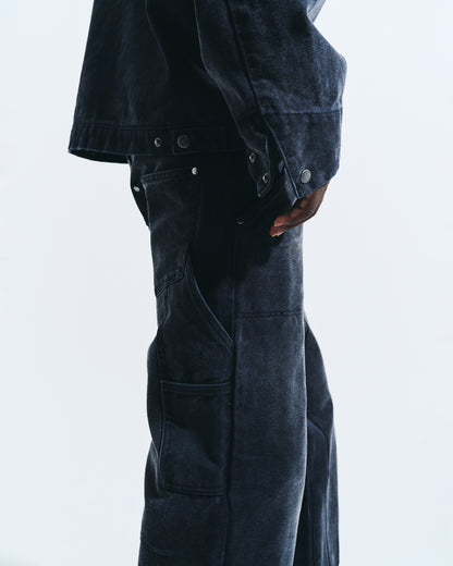 FADED DOUBLE KNEE PAINTER PANTS