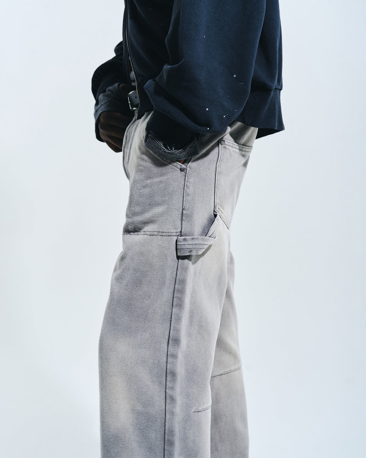 FADED DOUBLE KNEE PAINTER PANTS