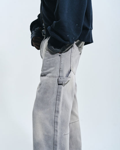 FADED DOUBLE KNEE PAINTER PANTS
