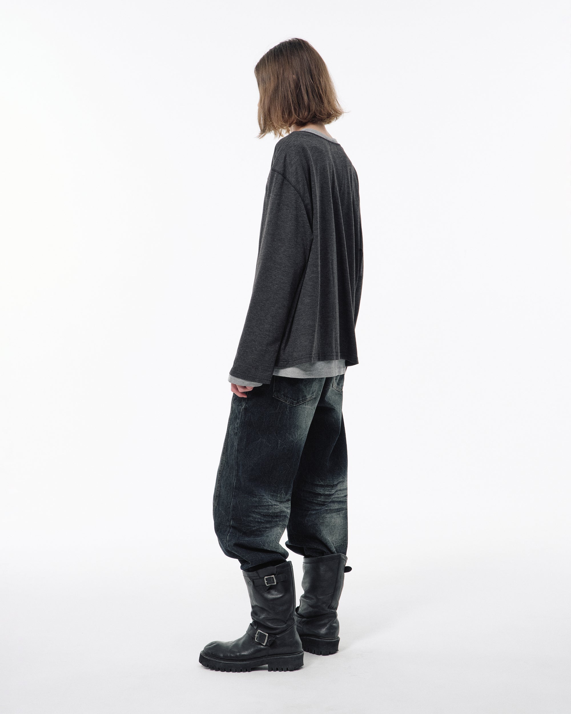 2PIECE PACK HENELY-NECK L/S TEE – CAMPHOR WOOD - OFFICIAL ONLINE