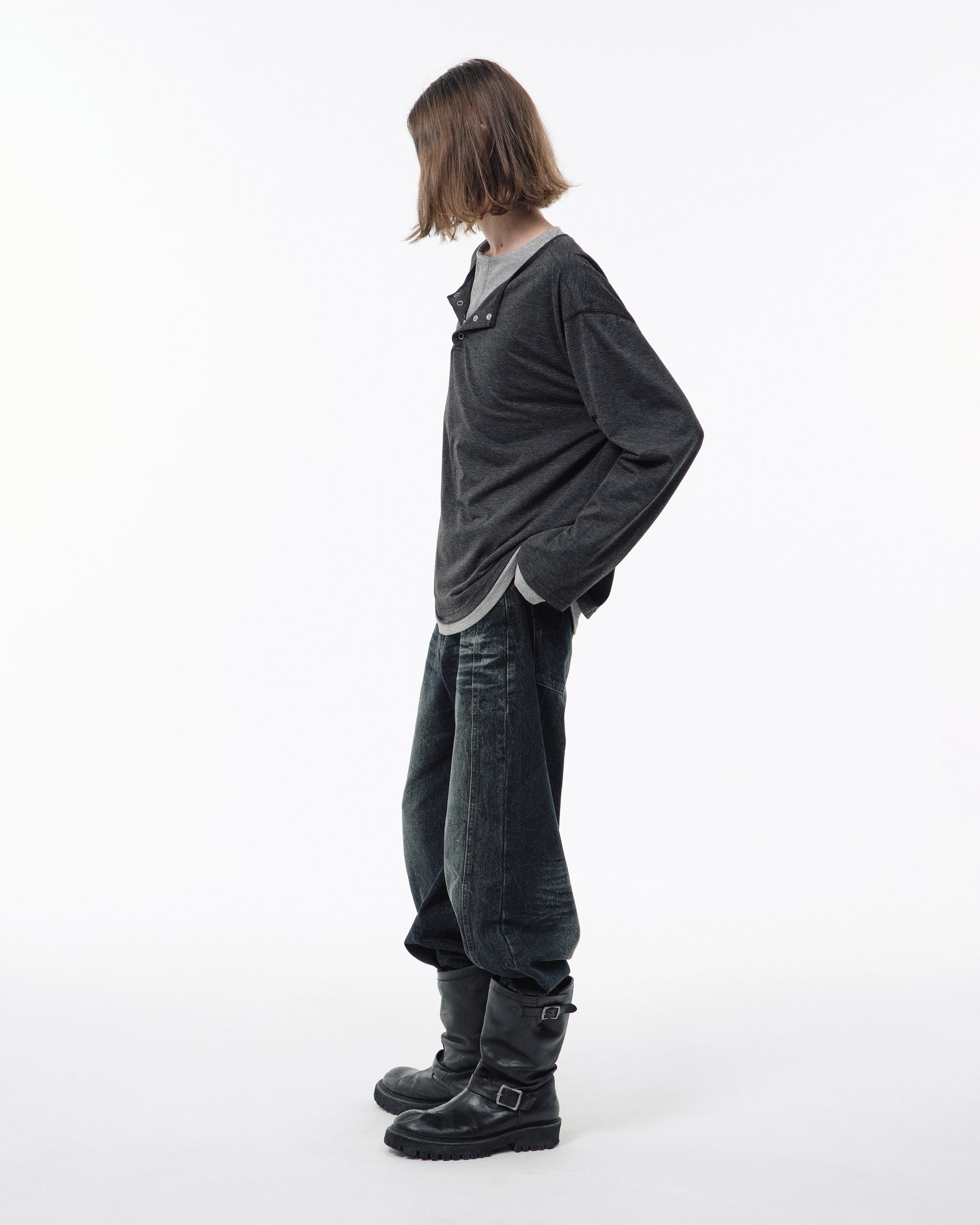 2PIECE PACK HENELY-NECK L/S TEE – CAMPHOR WOOD - OFFICIAL ONLINE