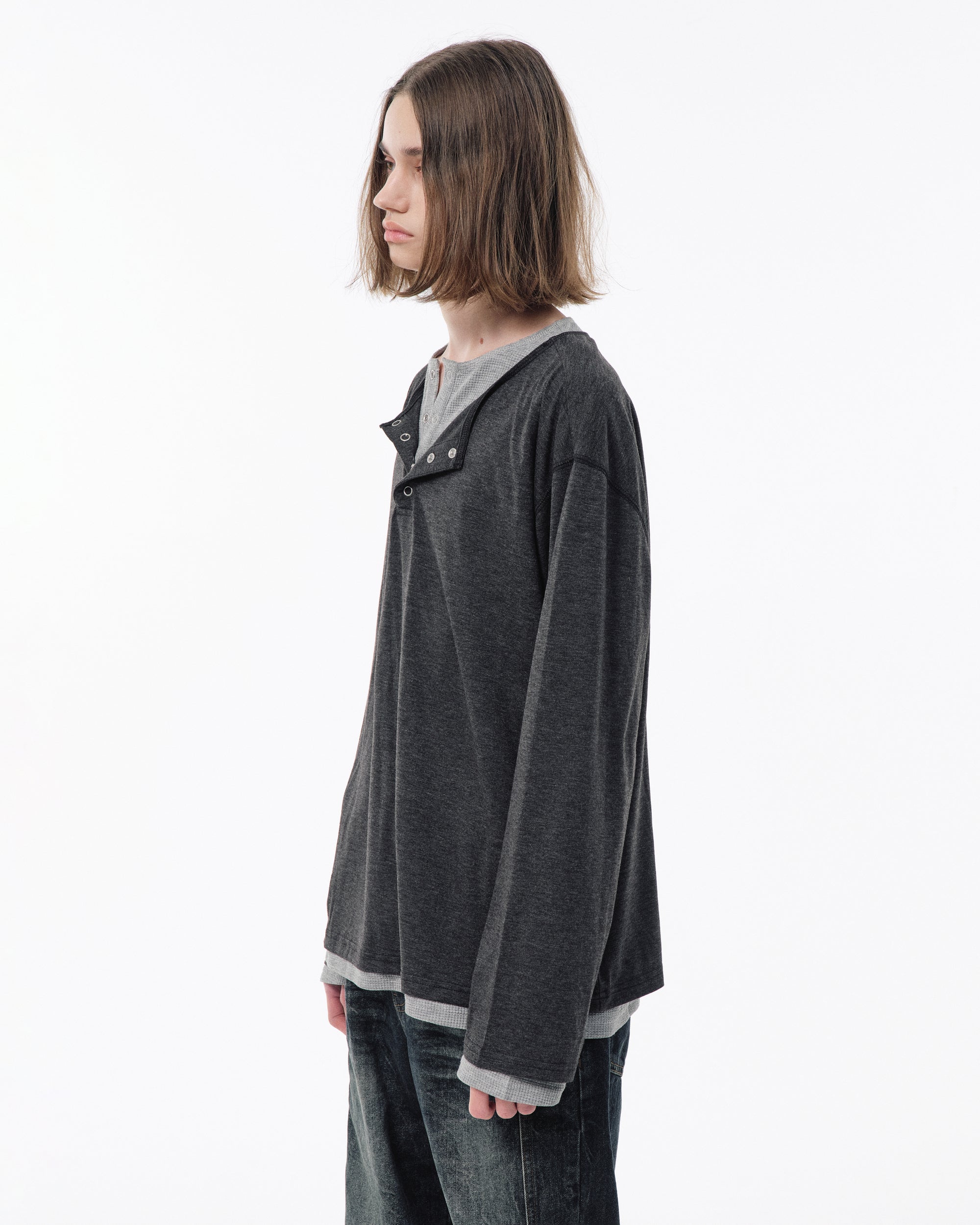 2PIECE PACK HENELY-NECK L/S TEE – CAMPHOR WOOD - OFFICIAL ONLINE