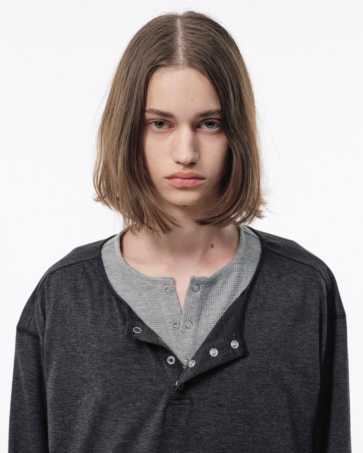 2PIECE PACK HENELY-NECK L/S TEE