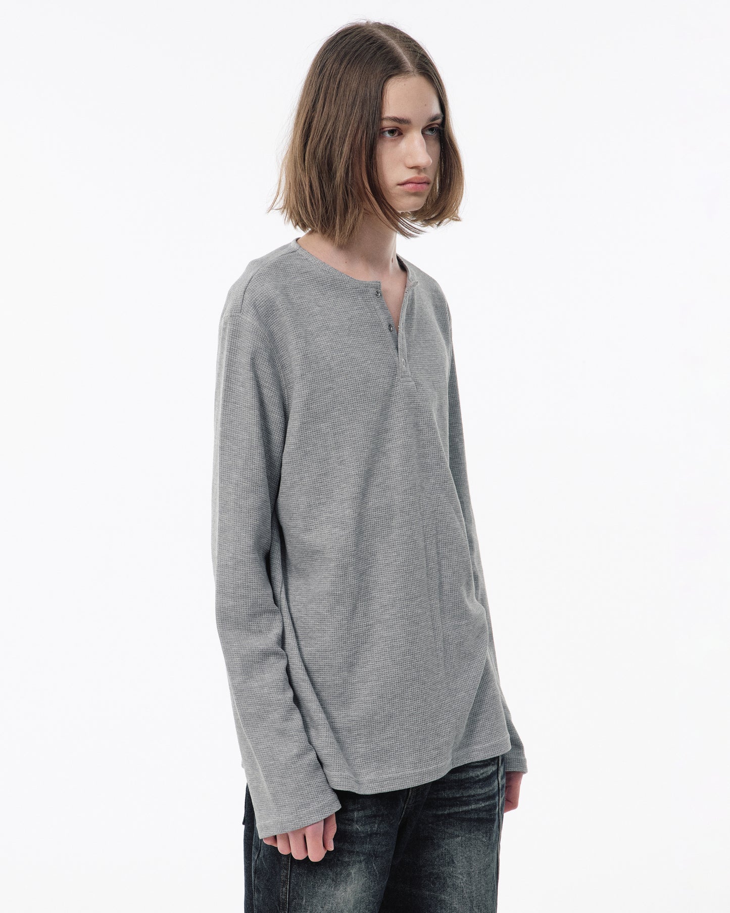 2PIECE PACK HENELY-NECK L/S TEE