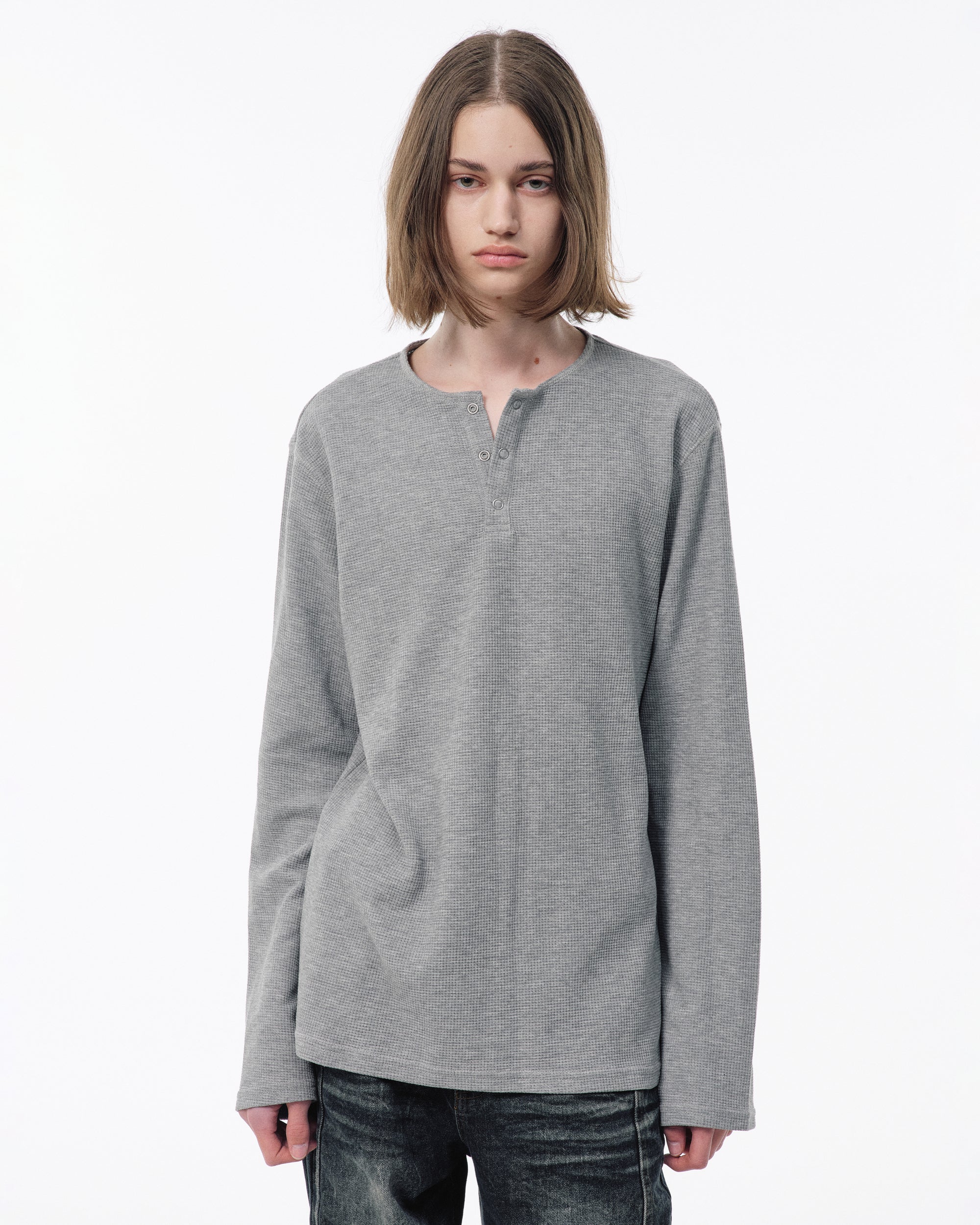 2PIECE PACK HENELY-NECK L/S TEE – CAMPHOR WOOD - OFFICIAL ONLINE