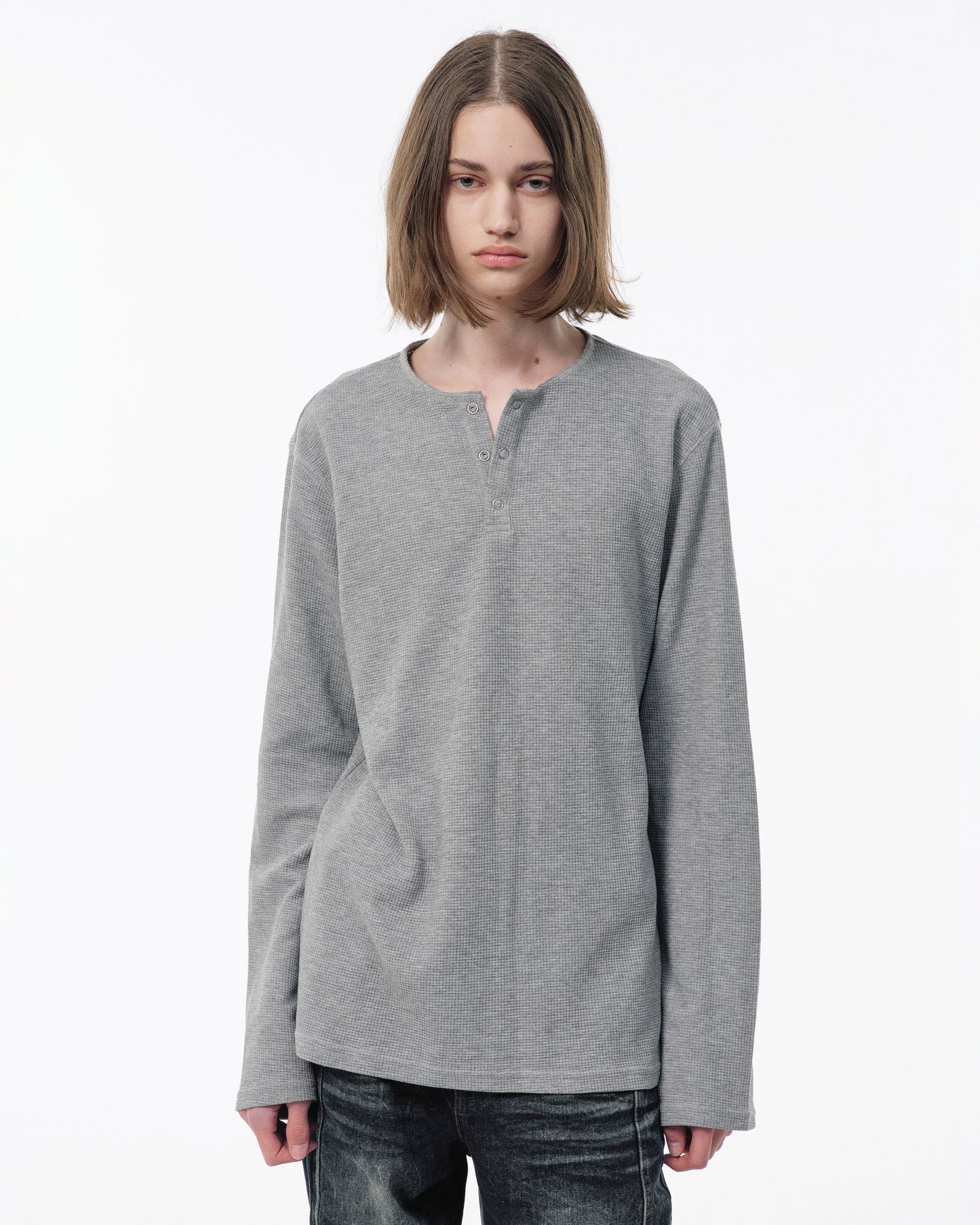 2PIECE PACK HENELY-NECK L/S TEE