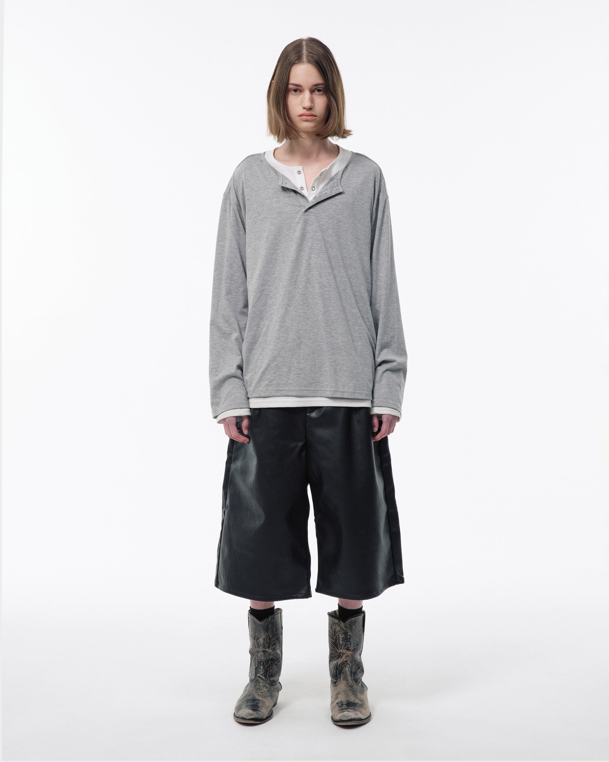 2PIECE PACK HENELY-NECK L/S TEE – CAMPHOR WOOD - OFFICIAL ONLINE