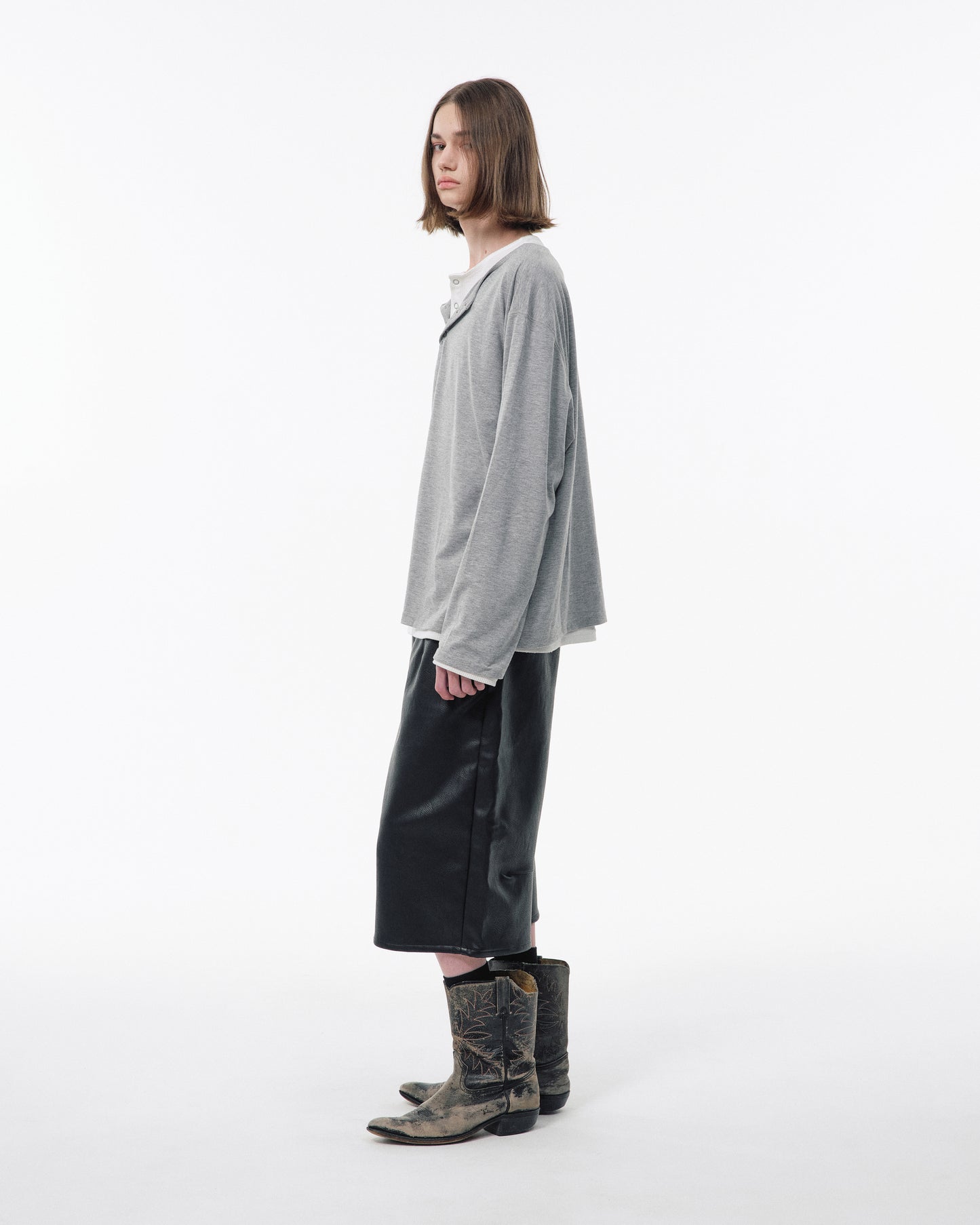 2PIECE PACK HENELY-NECK L/S TEE