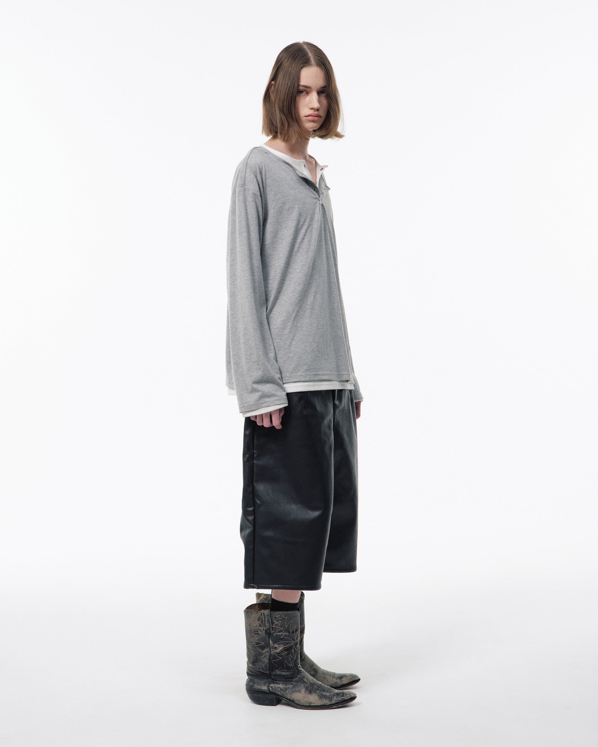 2PIECE PACK HENELY-NECK L/S TEE – CAMPHOR WOOD - OFFICIAL ONLINE