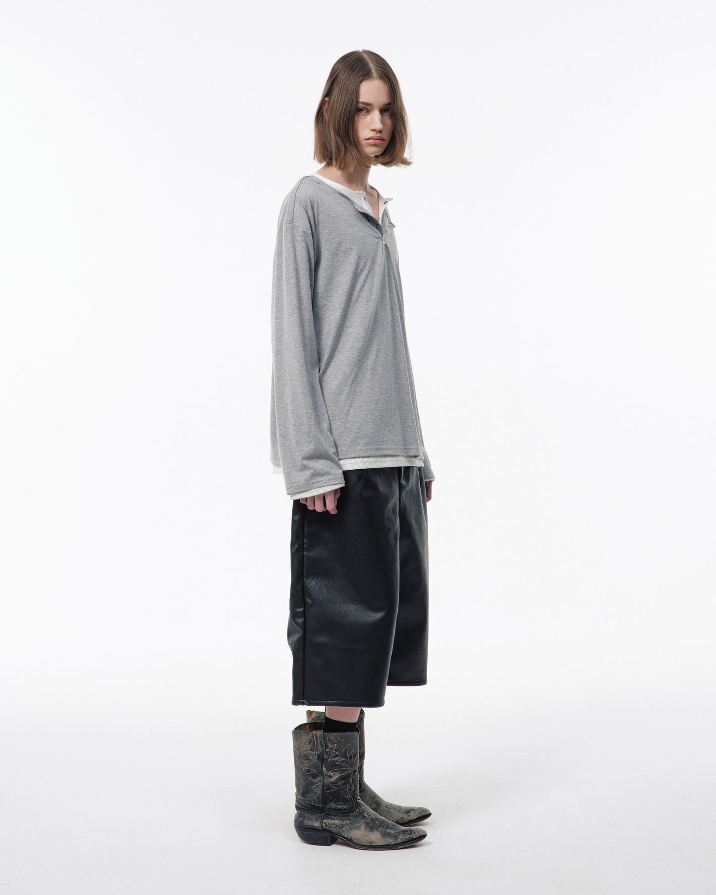 2PIECE PACK HENELY-NECK L/S TEE