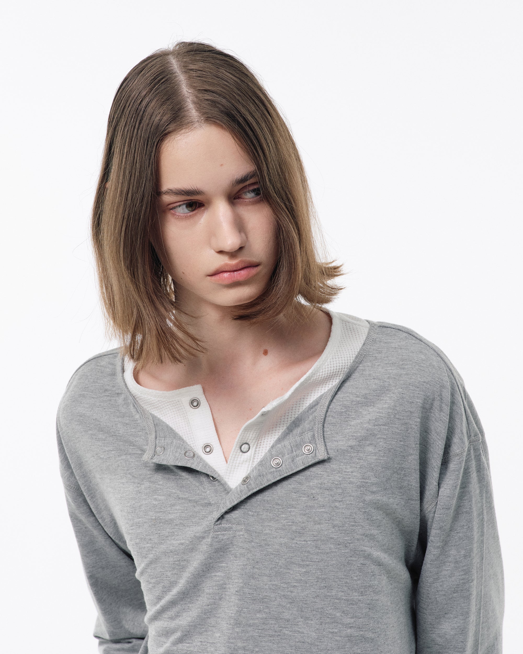 2PIECE PACK HENELY-NECK L/S TEE – CAMPHOR WOOD - OFFICIAL ONLINE