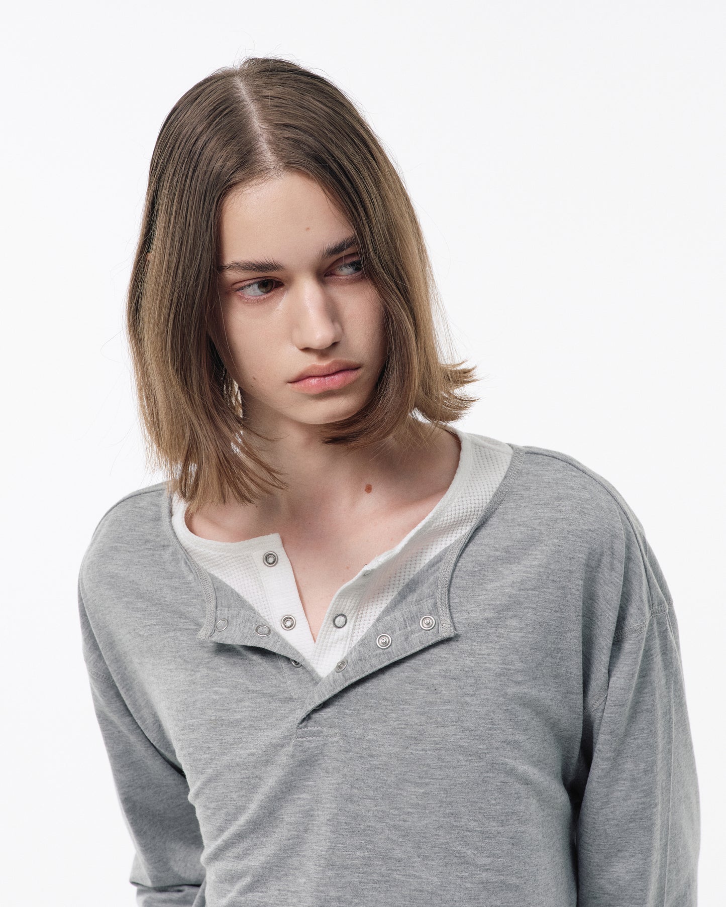 2PIECE PACK HENELY-NECK L/S TEE