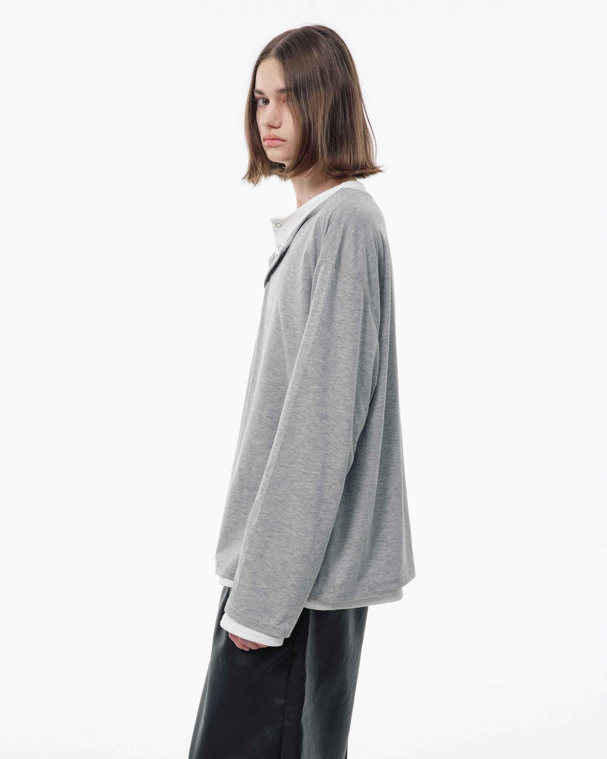 2PIECE PACK HENELY-NECK L/S TEE – CAMPHOR WOOD - OFFICIAL ONLINE