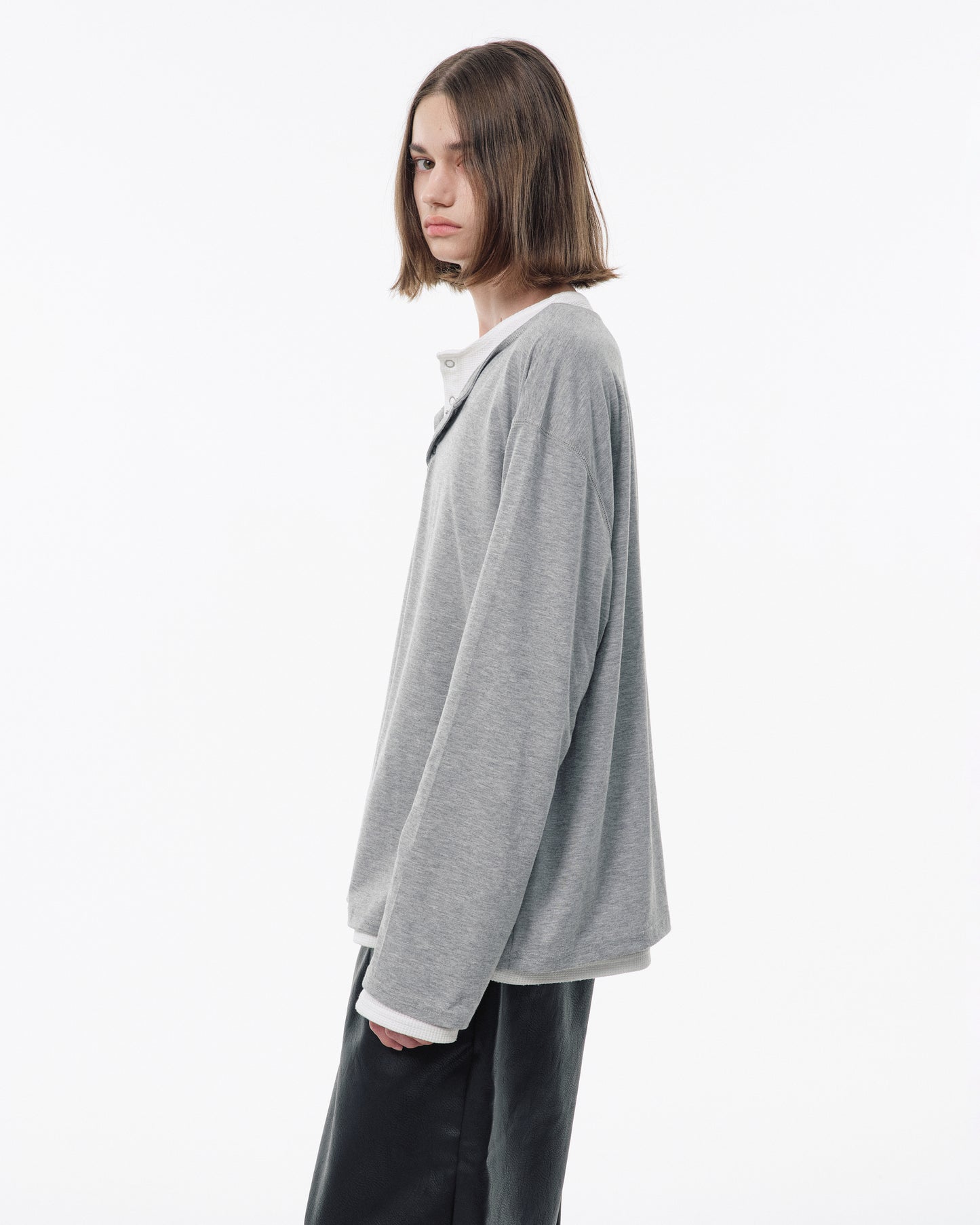 2PIECE PACK HENELY-NECK L/S TEE