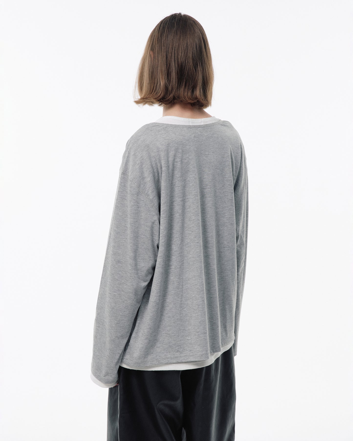 2PIECE PACK HENELY-NECK L/S TEE