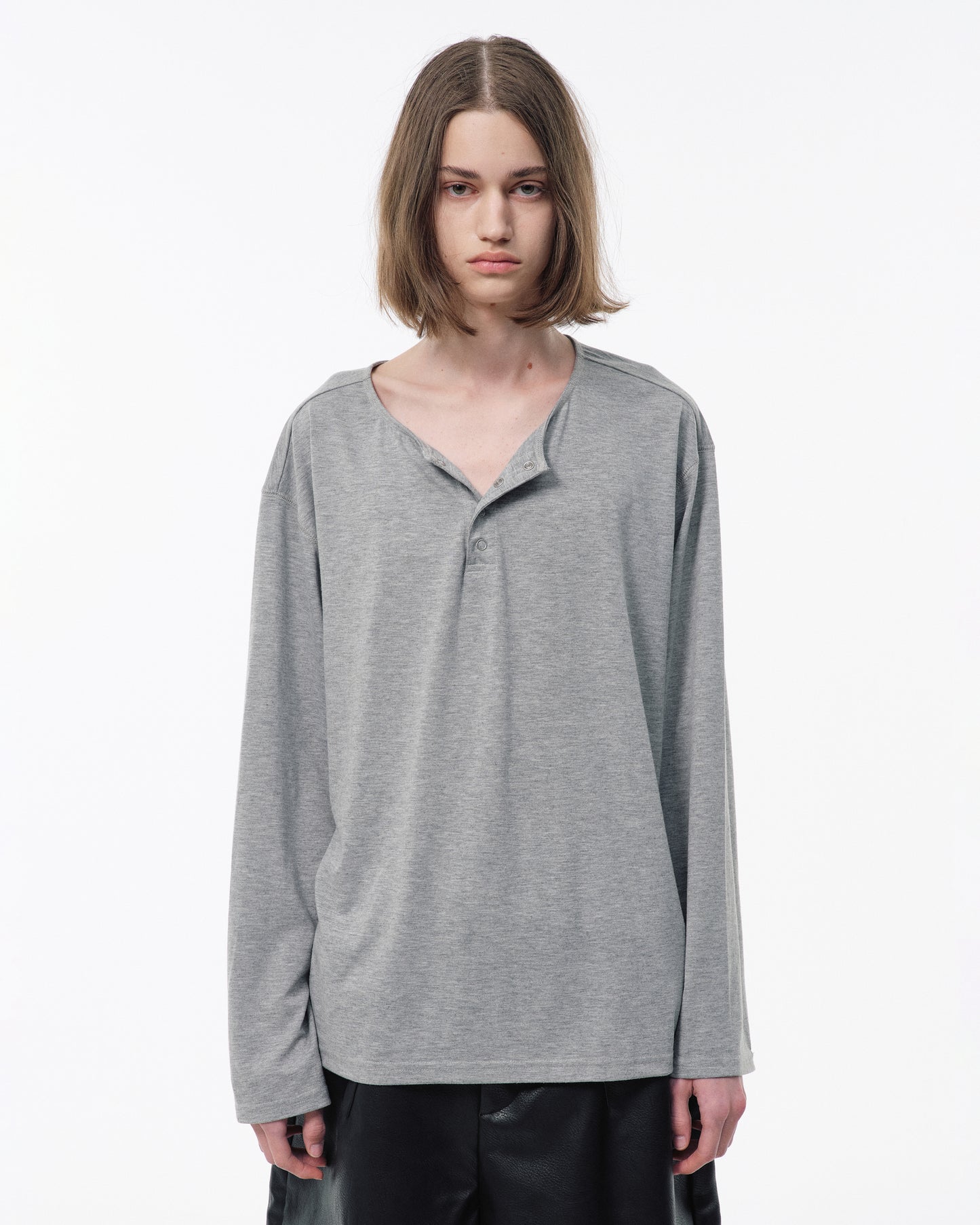 2PIECE PACK HENELY-NECK L/S TEE