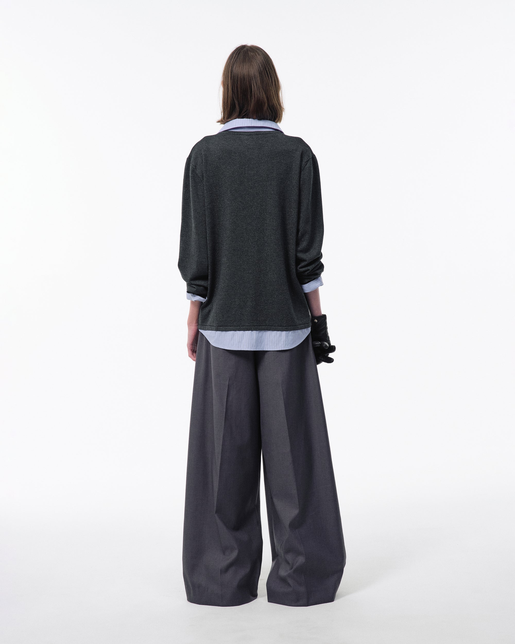 3 TUCK WIDE BAGGY SLACKS – CAMPHOR WOOD - OFFICIAL ONLINE STORE