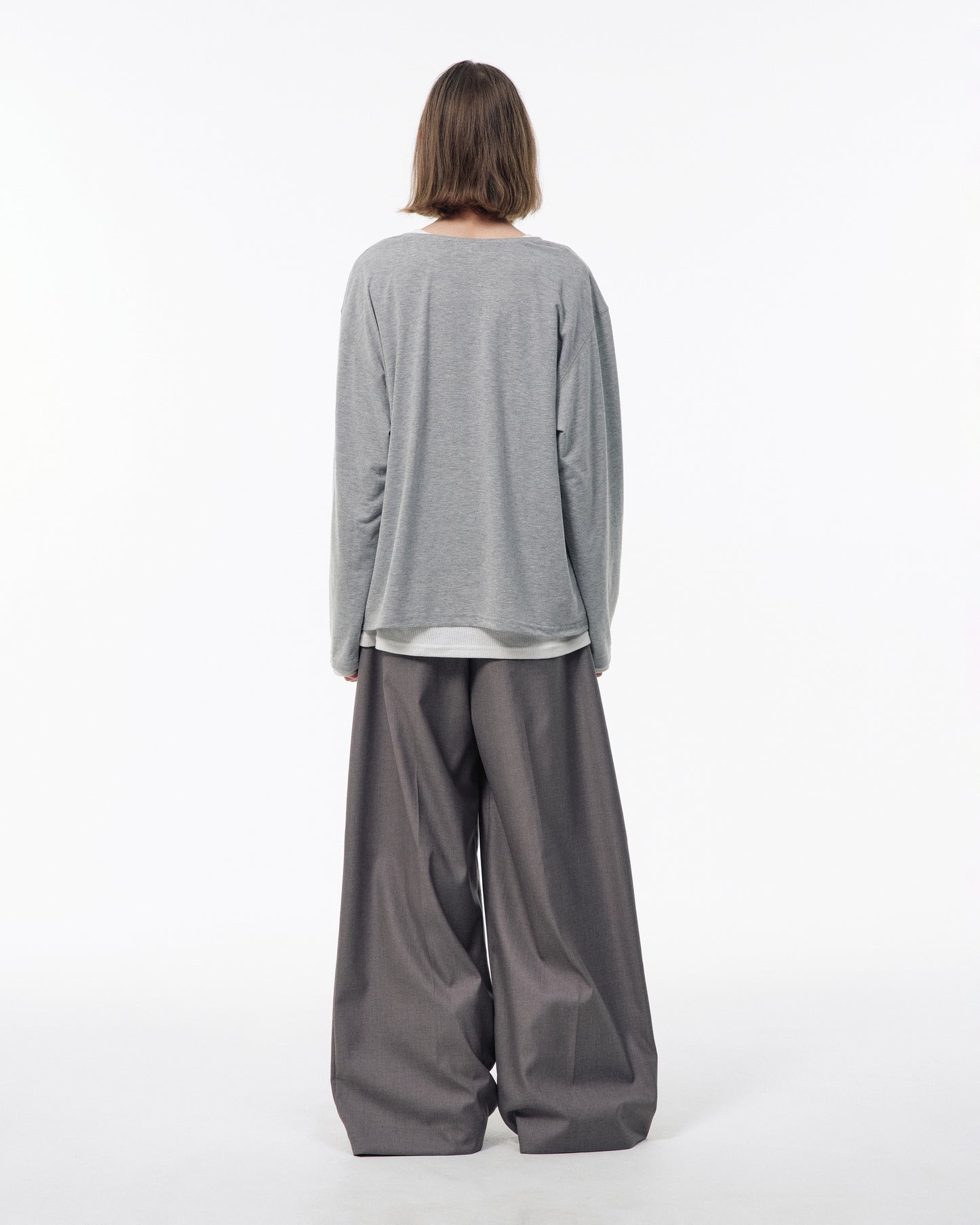 3 TUCK WIDE BAGGY SLACKS