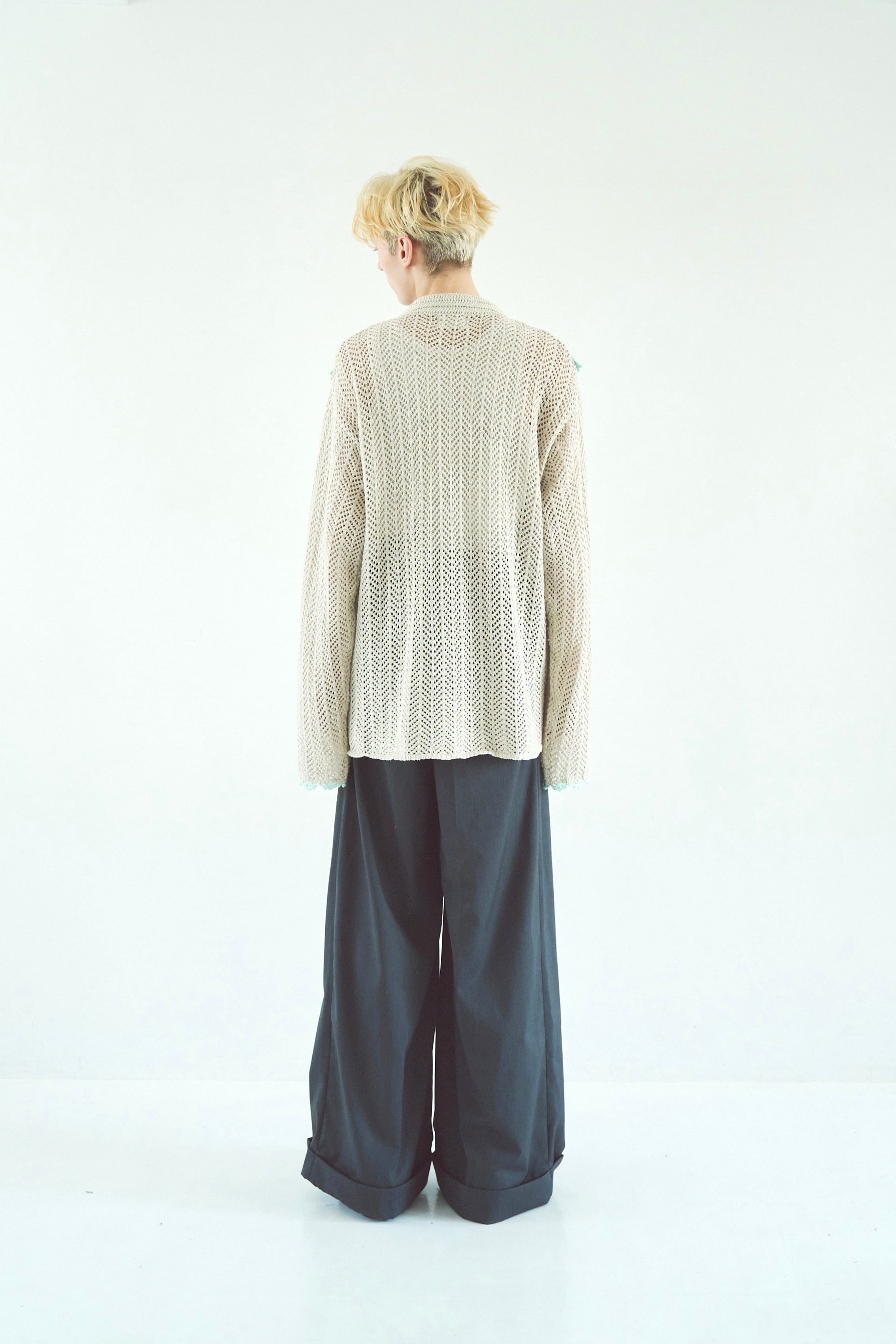 hand knit flower line Cuba shirt cardigan – CAMPHOR WOOD