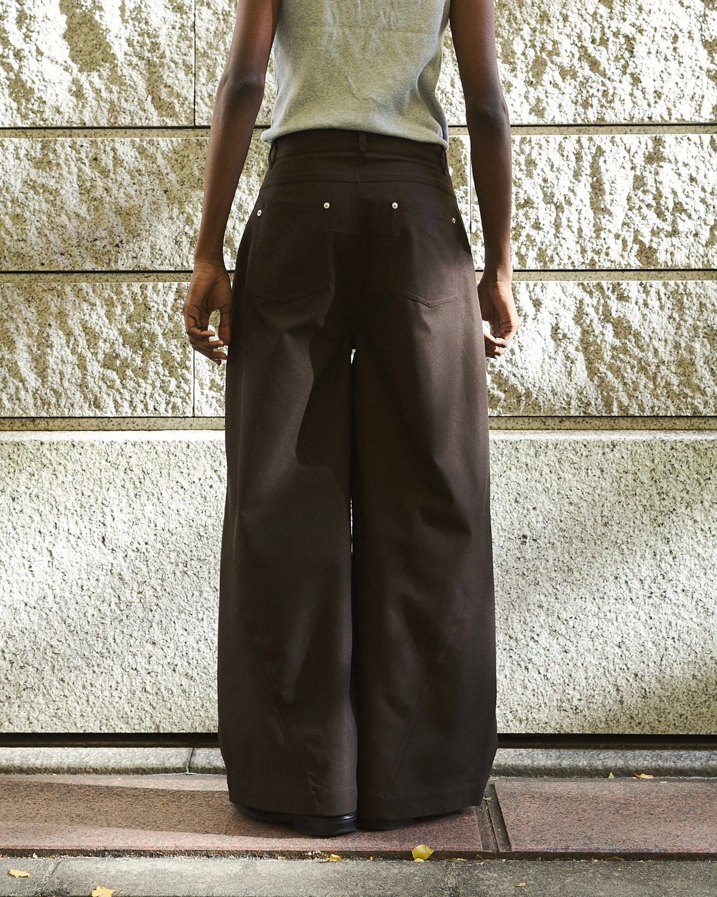 super baggy polyester slacks