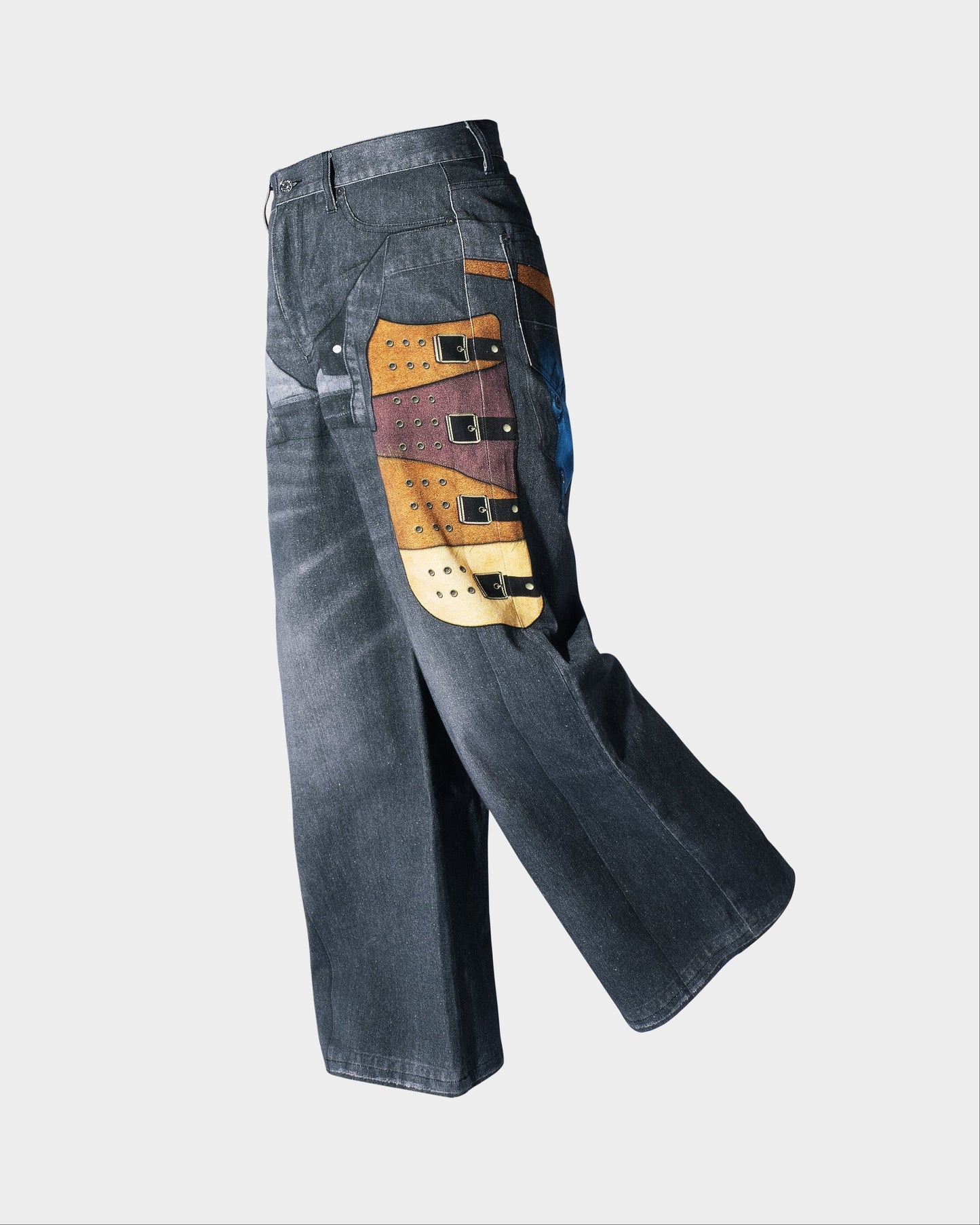 PISTOL HOLSTER COWBOY PRINT DENIM