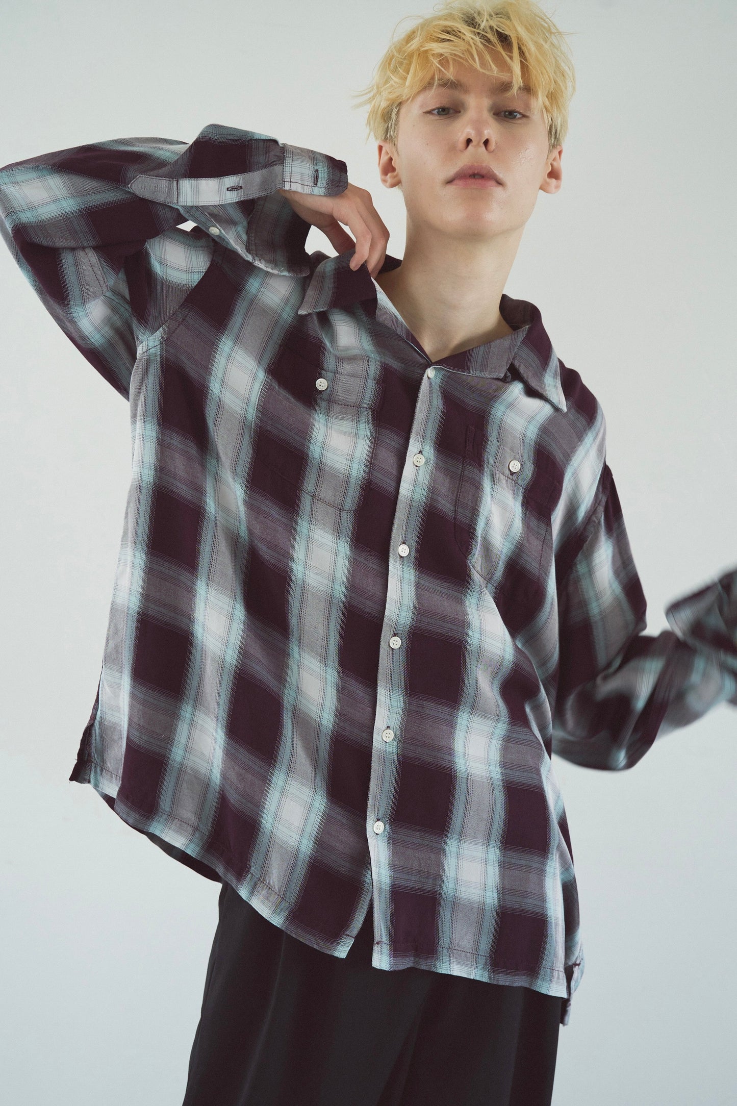 Rayon ombre original check shirts