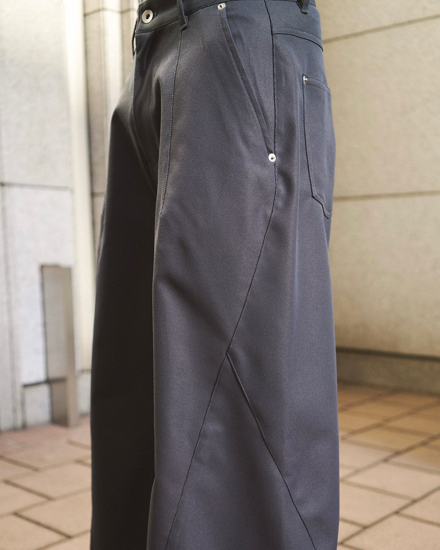 super baggy polyester slacks