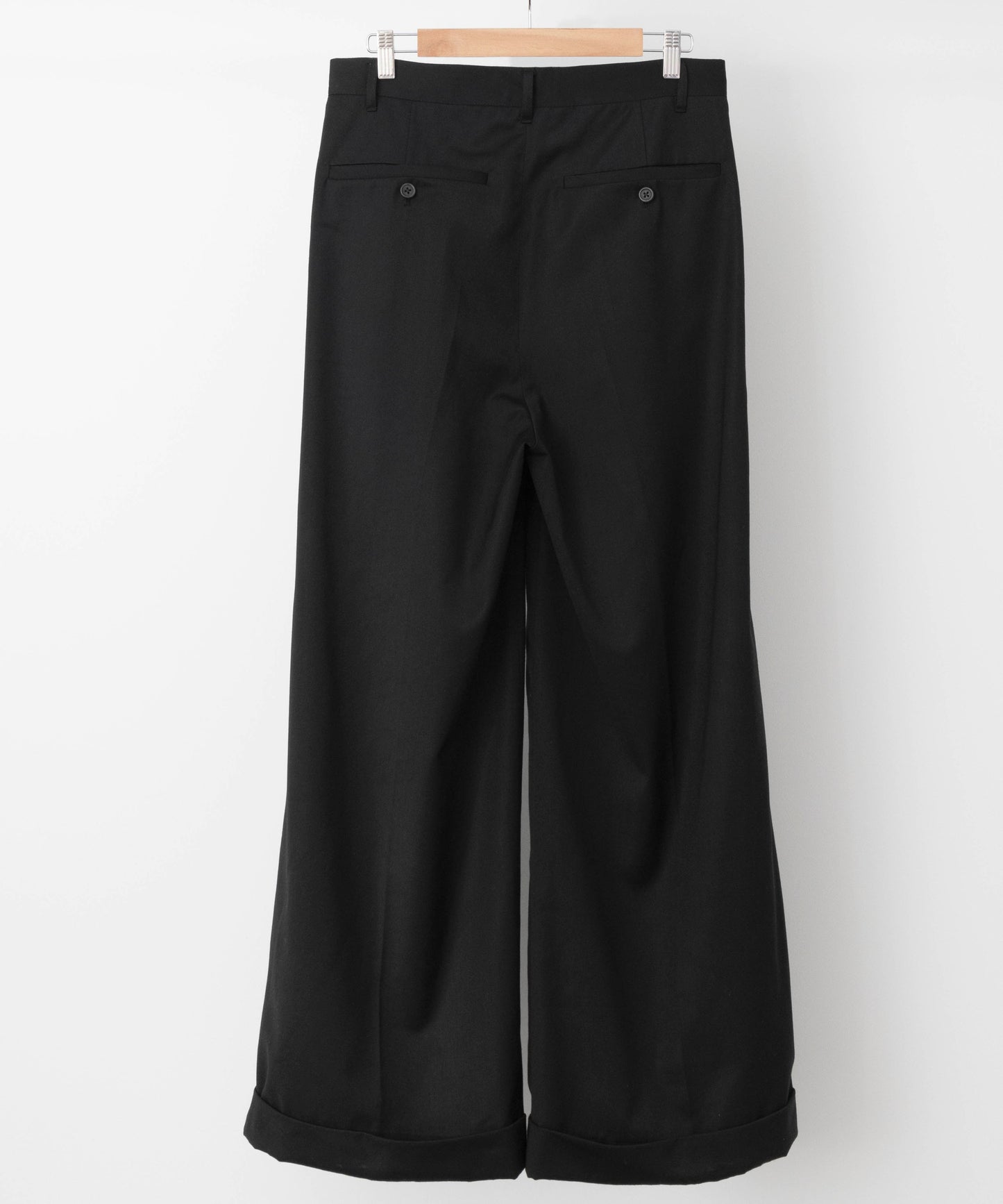 2tuck wide baggy flare slacks