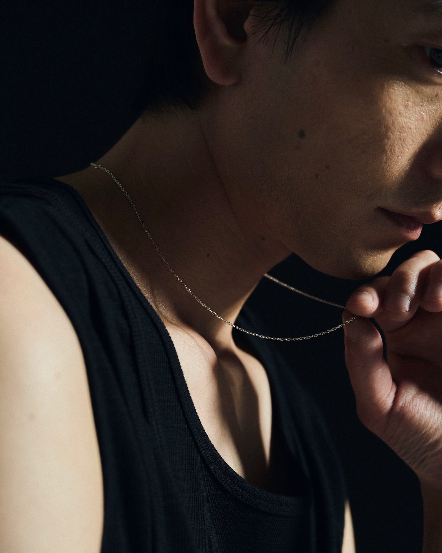 SILVER 925 TWIST CHAIN NECKLACE