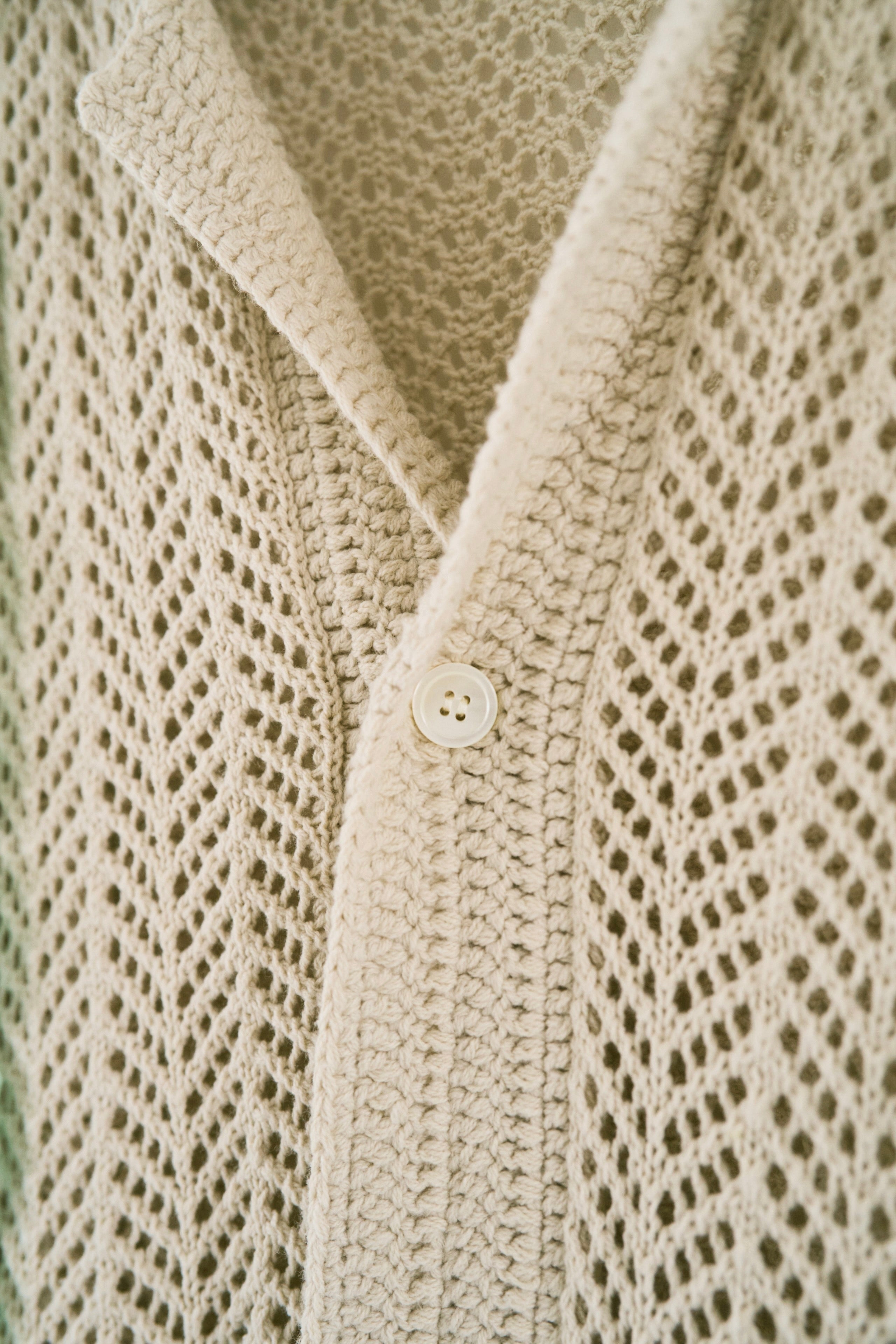 hand knit flower line Cuba shirt cardigan – CAMPHOR WOOD