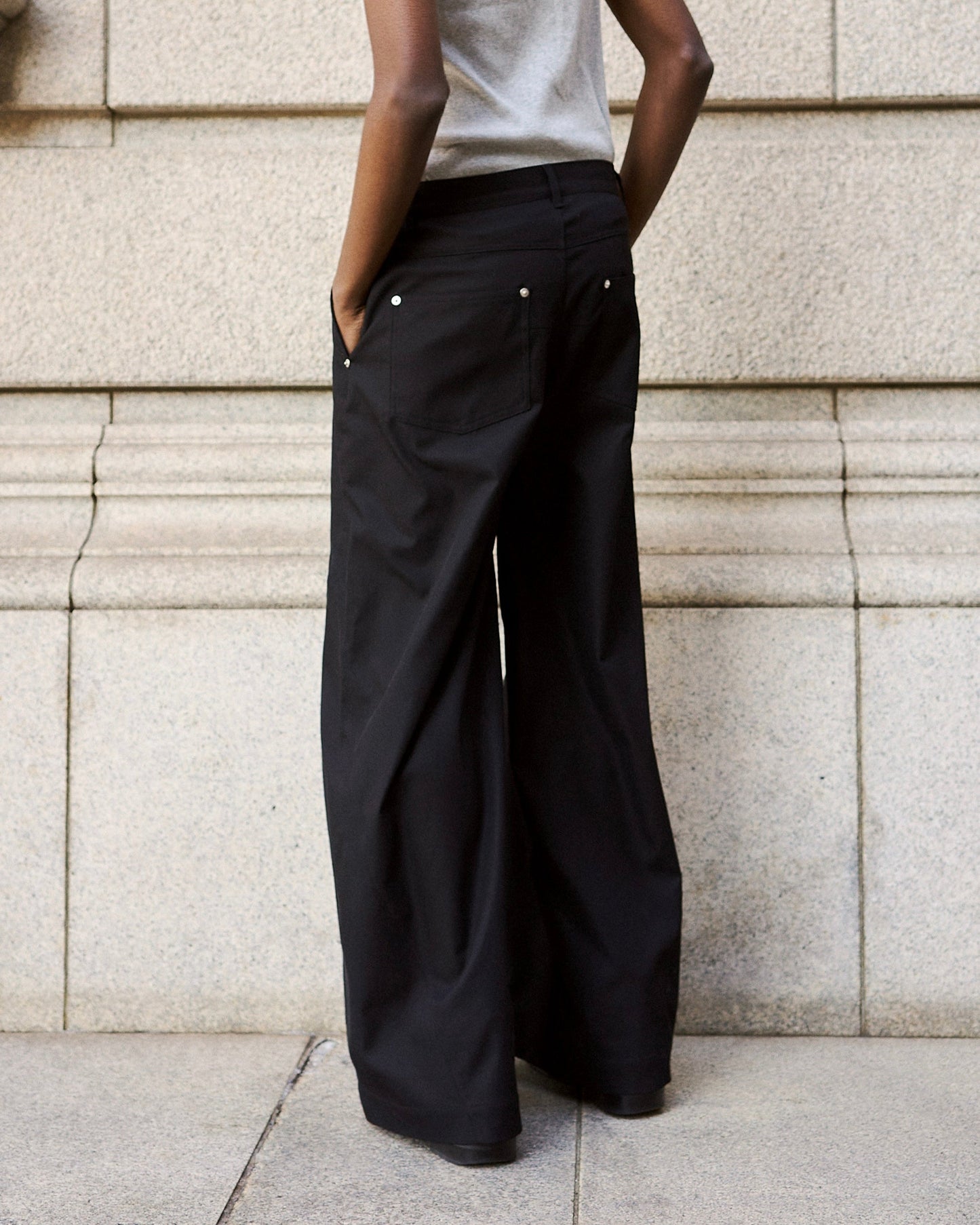 super baggy polyester slacks