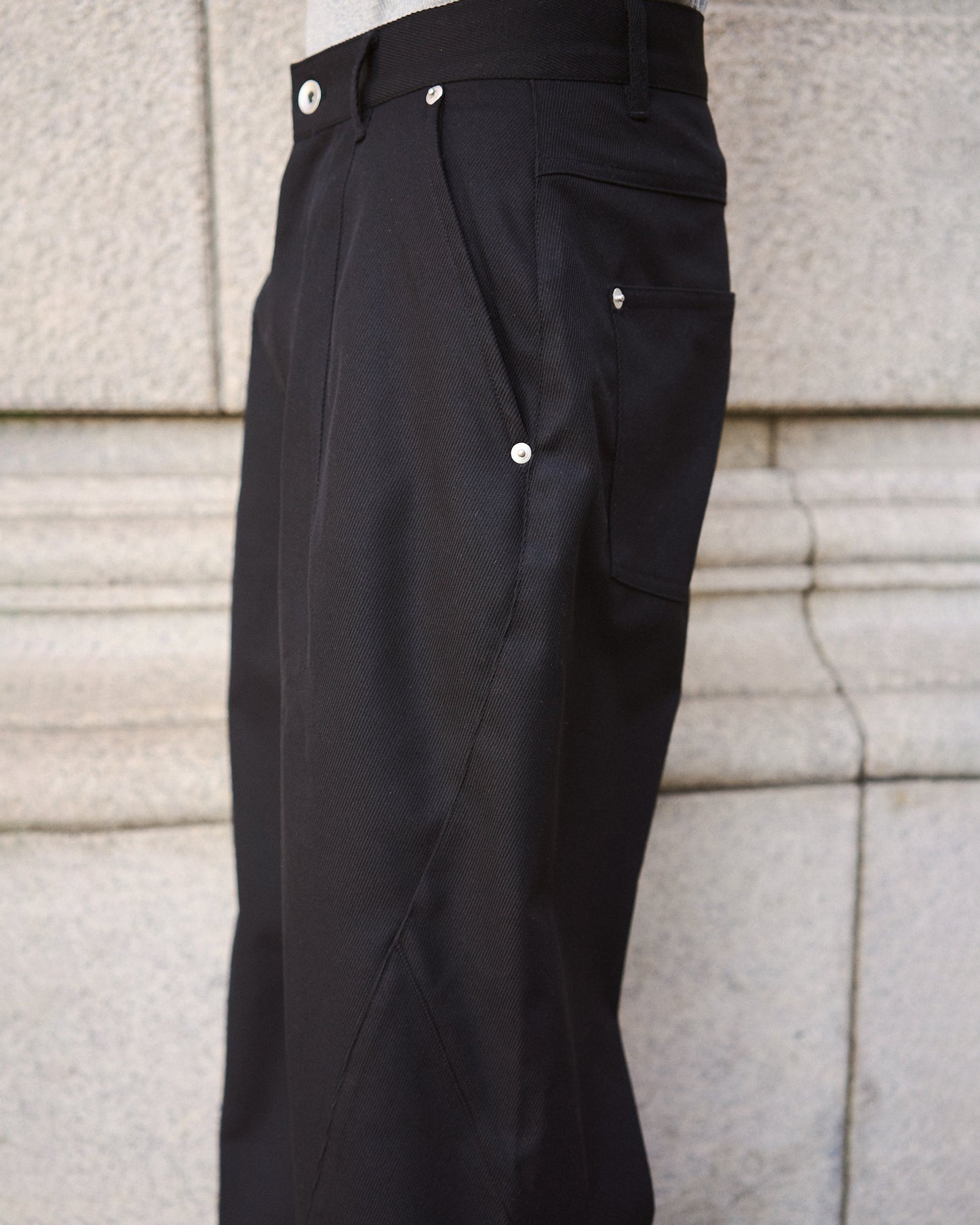 super baggy polyester slacks