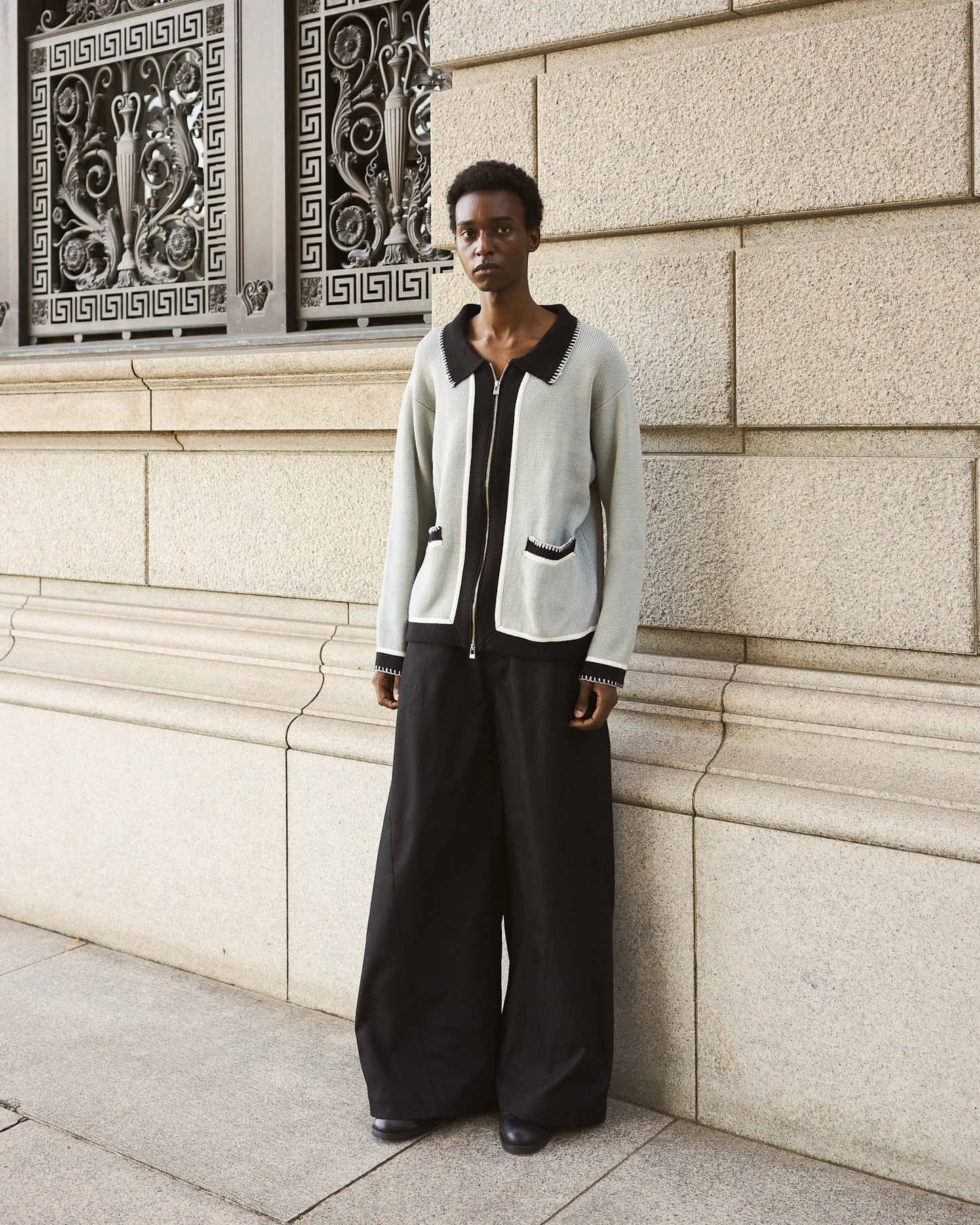 super baggy polyester slacks