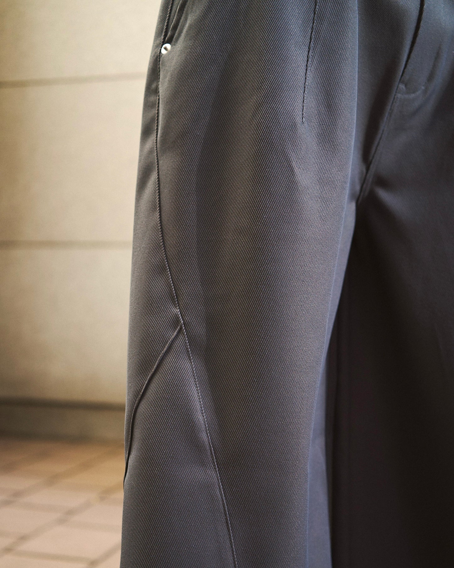 super baggy polyester slacks