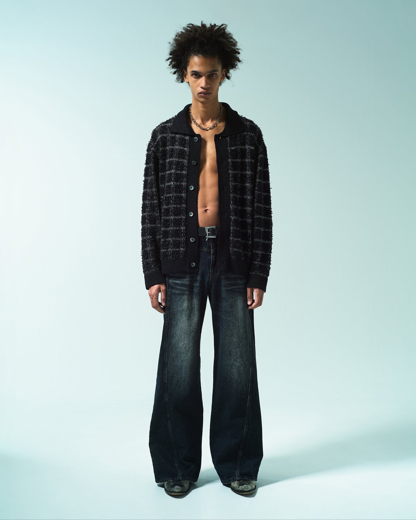 RAME TWEED KNIT L/S SHIRT