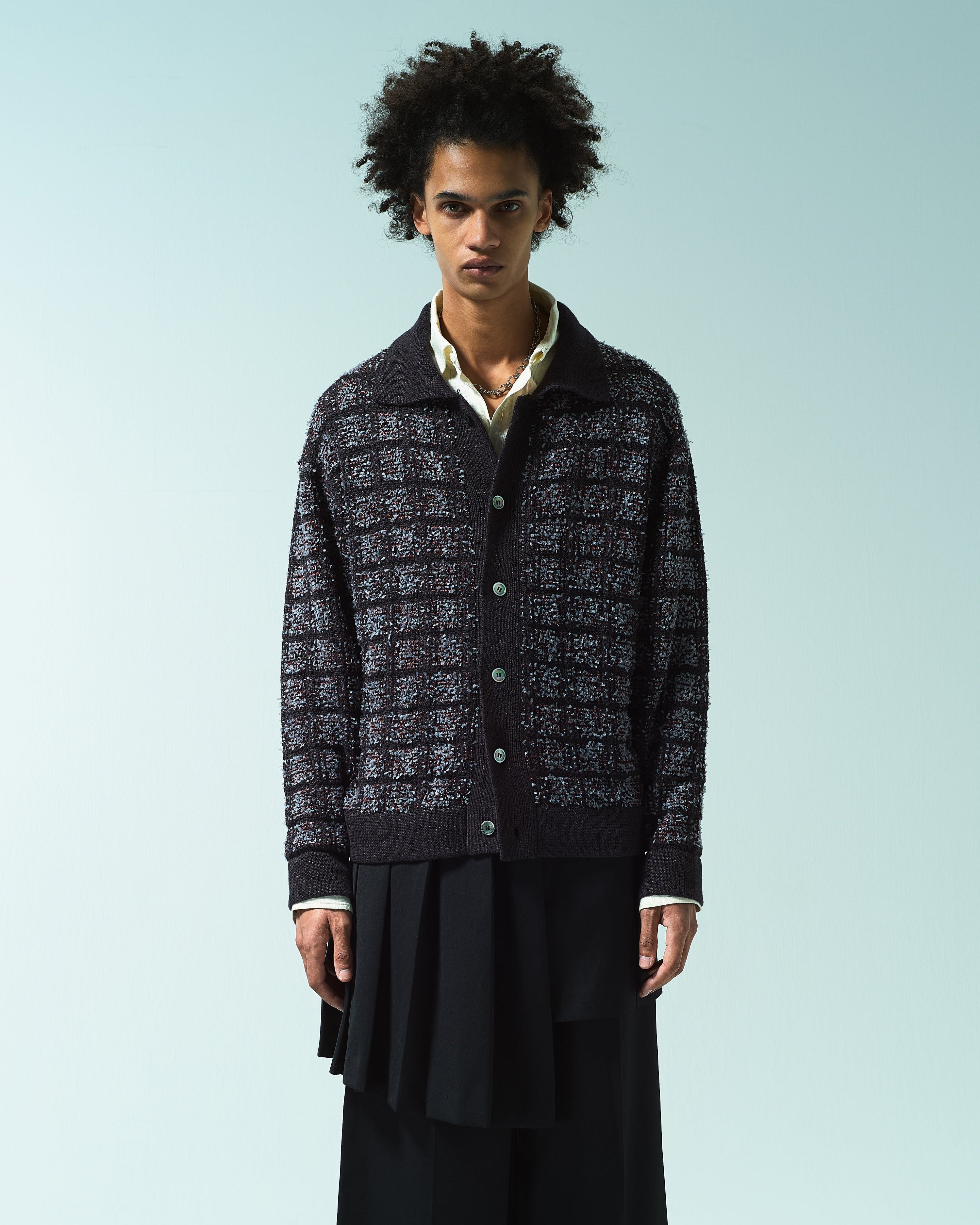 RAME TWEED KNIT L/S SHIRT – CAMPHOR WOOD - OFFICIAL ONLINE STORE