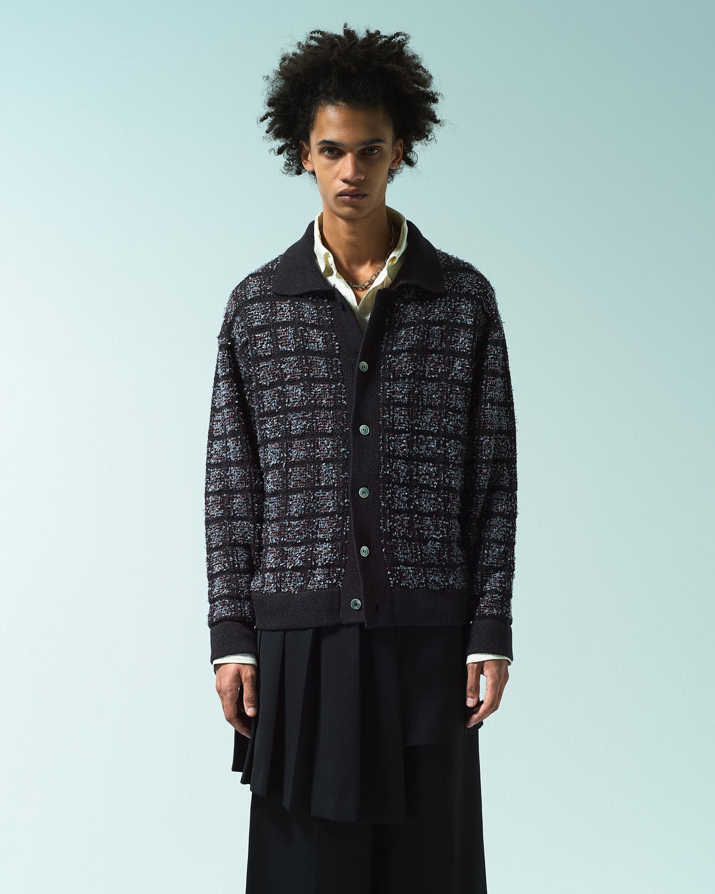 RAME TWEED KNIT L/S SHIRT