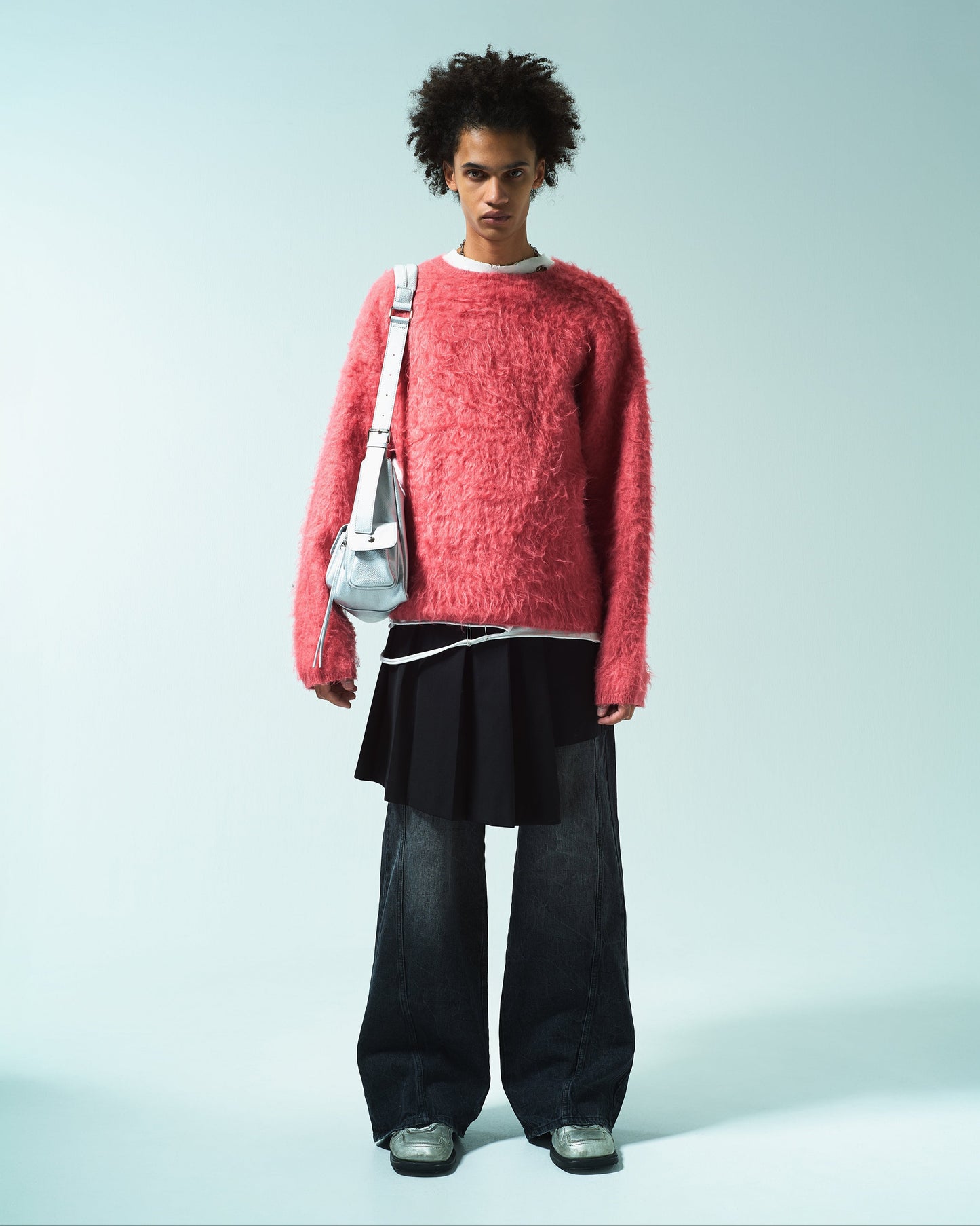 CRUSH FADE SIDE SEEM BOOTS CUT JEANS