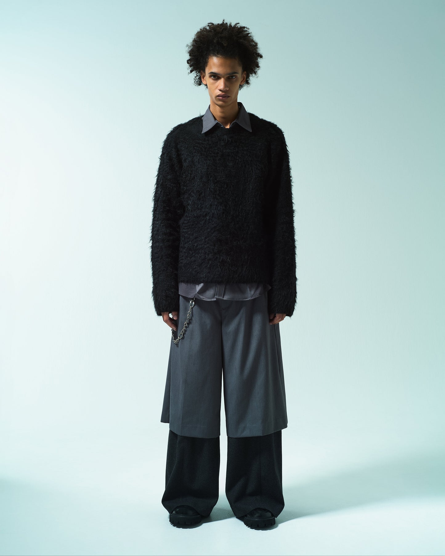 MOHAIR TOUCH SUPER SHAGGY PULLOVER