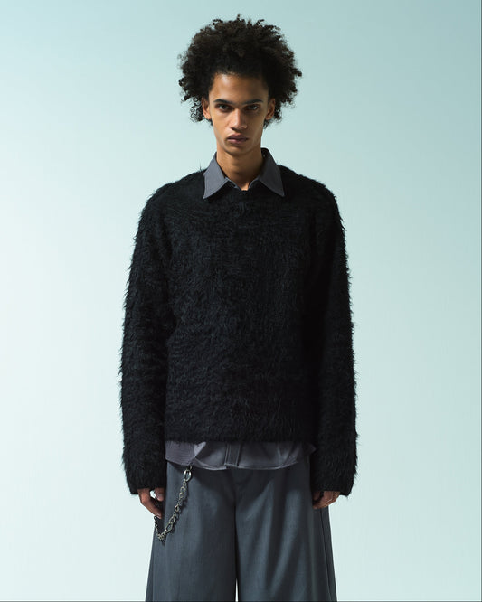 MOHAIR TOUCH SUPER SHAGGY PULLOVER
