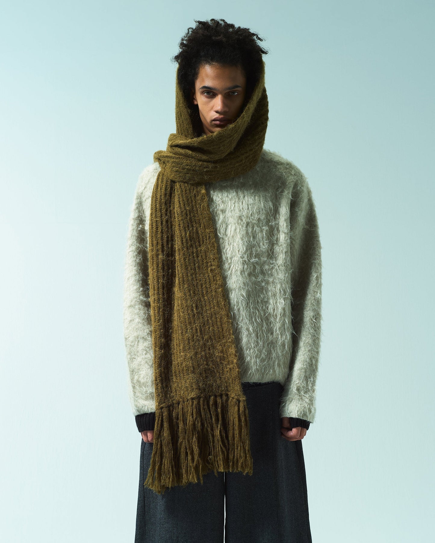 MOHAIR TOUCH SUPER SHAGGY PULLOVER