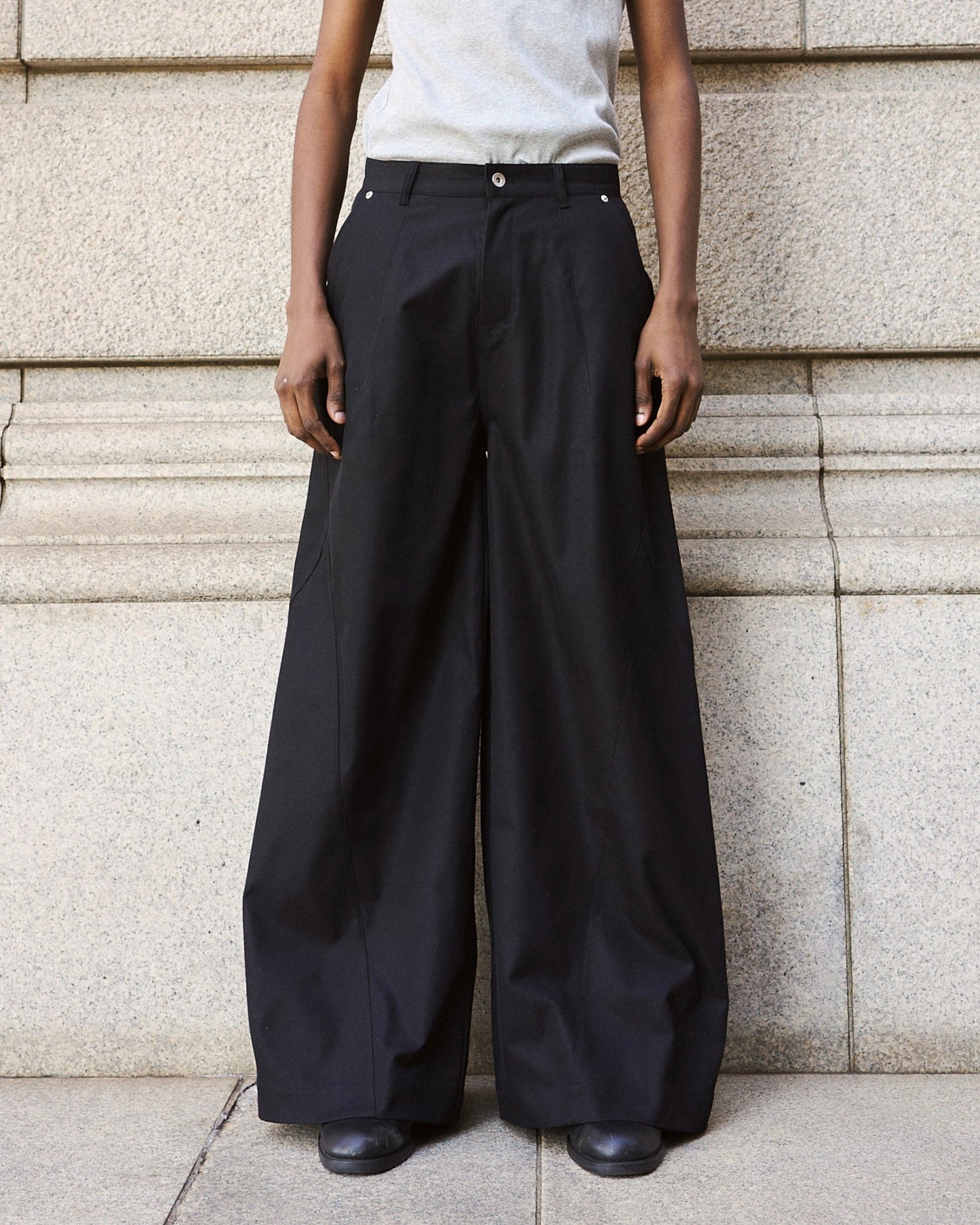 super baggy polyester slacks